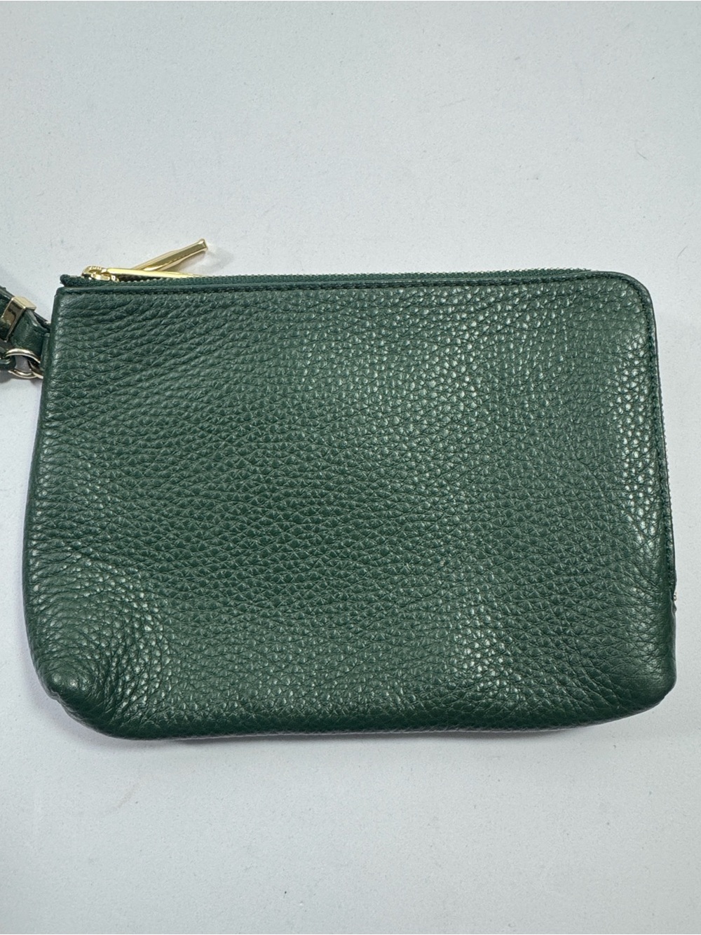 Talbots Leather Wristlet Pouch in Dark Green - Picture 2 of 8
